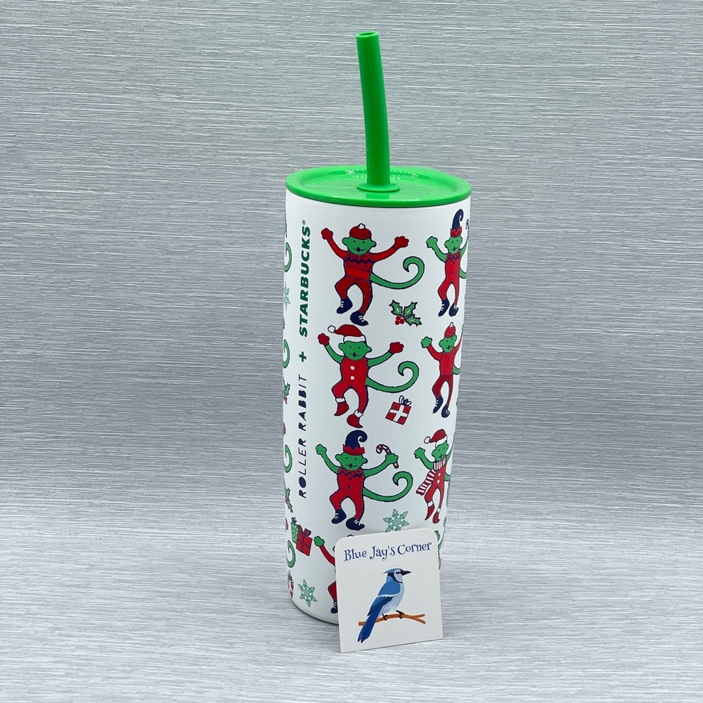 Starbucks Roller Rabbit Cold Cup Stainless Steel 24oz Santa Christmas 2025 MiiR